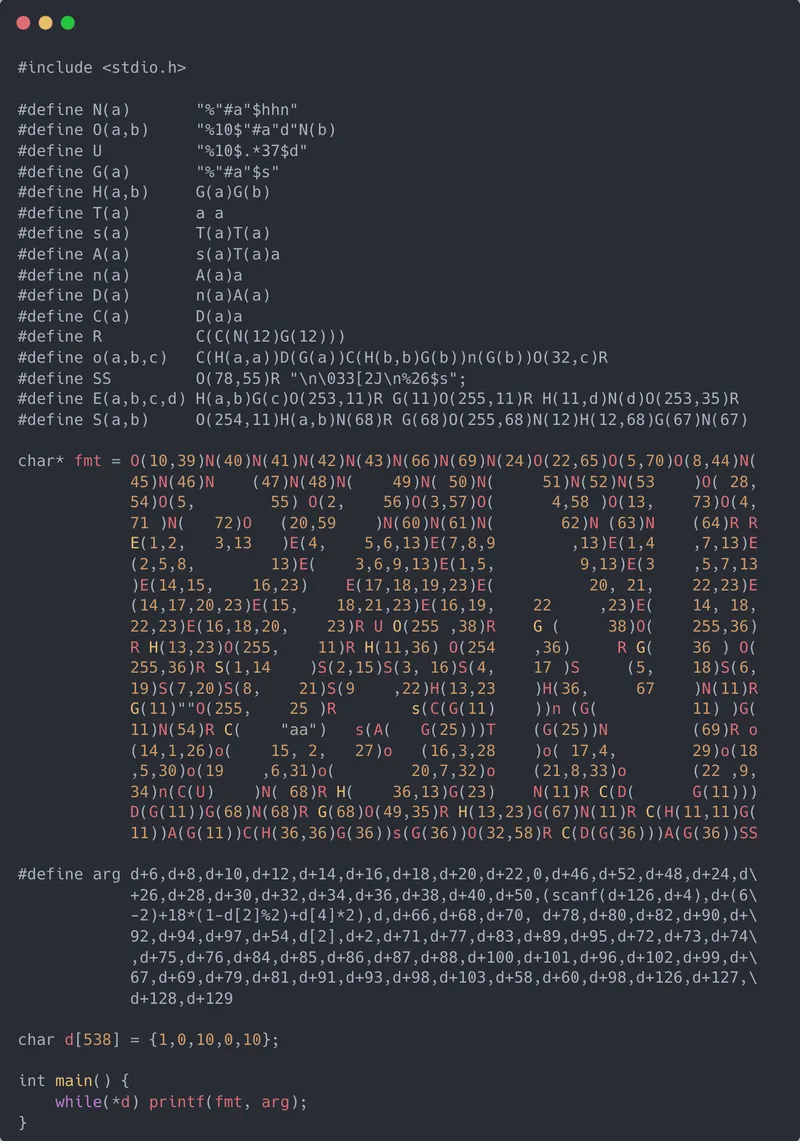 printf-tac-toe