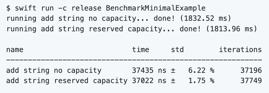 swift-benchmark
