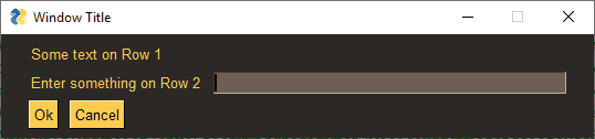 PySimpleGUI