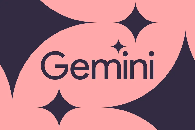 Vector illustration of the Google Gemini logo