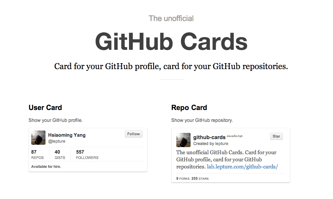 github-cards