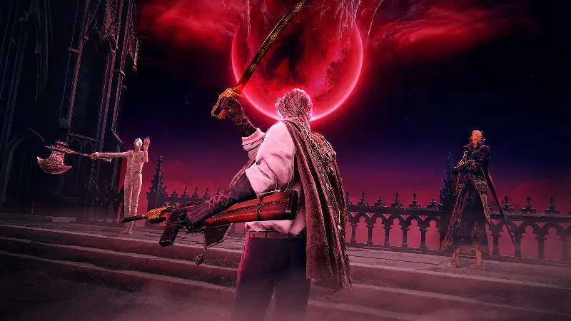 A screenshot from the video game The Duskbloods.