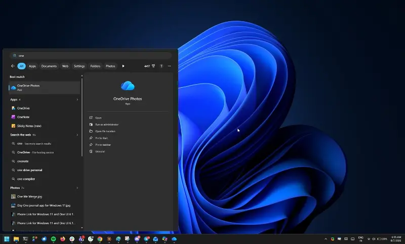 Windows 11 OneDrive Photos