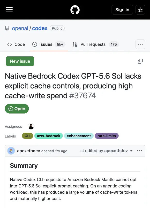 Codex Issue