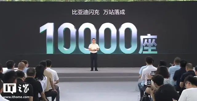比亚迪第1万座闪充站落成