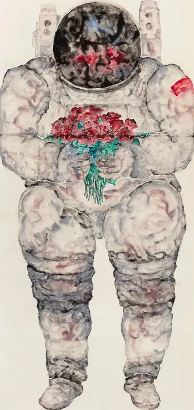 清美副教授航天员画作引争议