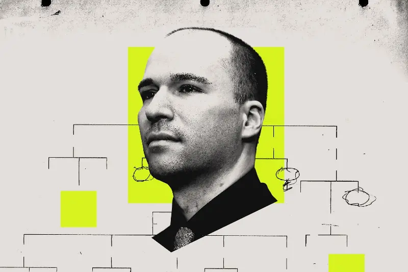 A photo illustration of OpenAI president and cofounder Greg Brockman.