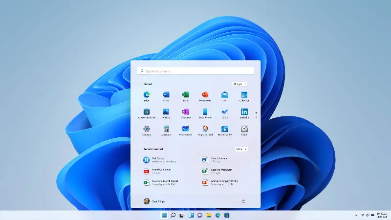 Windows 11 original Start menu in 2021