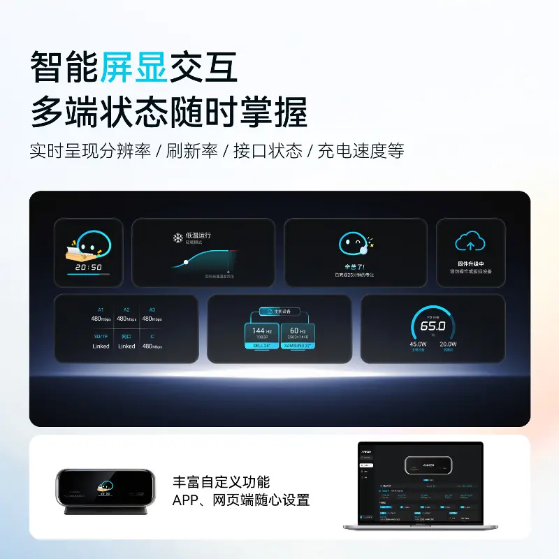 Anker安克空间站智能屏显