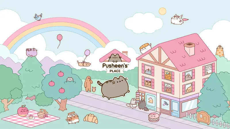 A graphic of Pusheen’s Place