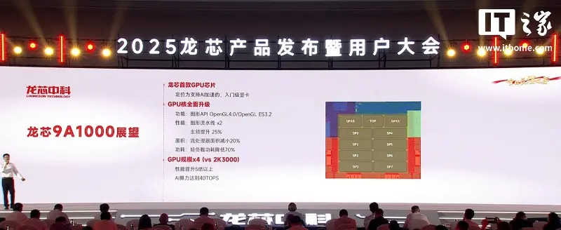 龙芯中科胡伟武：9A1000 显卡预计明年上半年开售，第六代高性能 CPU 核已开展研发