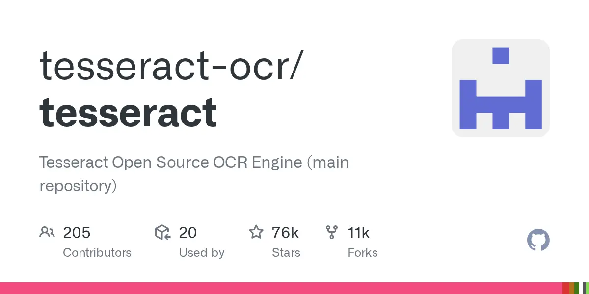 Tesseract OCR