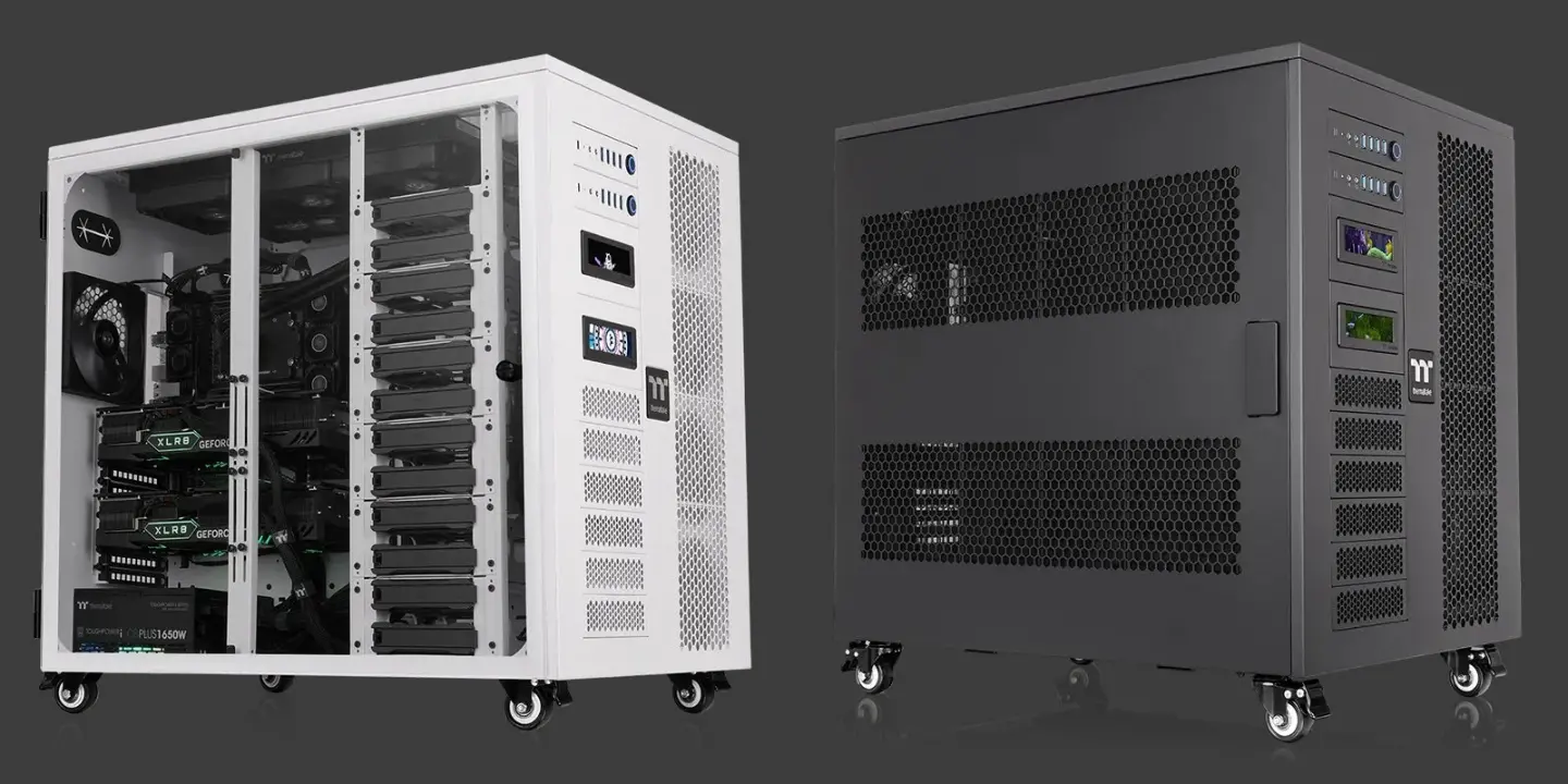 曜越推出 AI 工作站机箱 AX1000，支持双 SSI-EEB 系统强劲配置