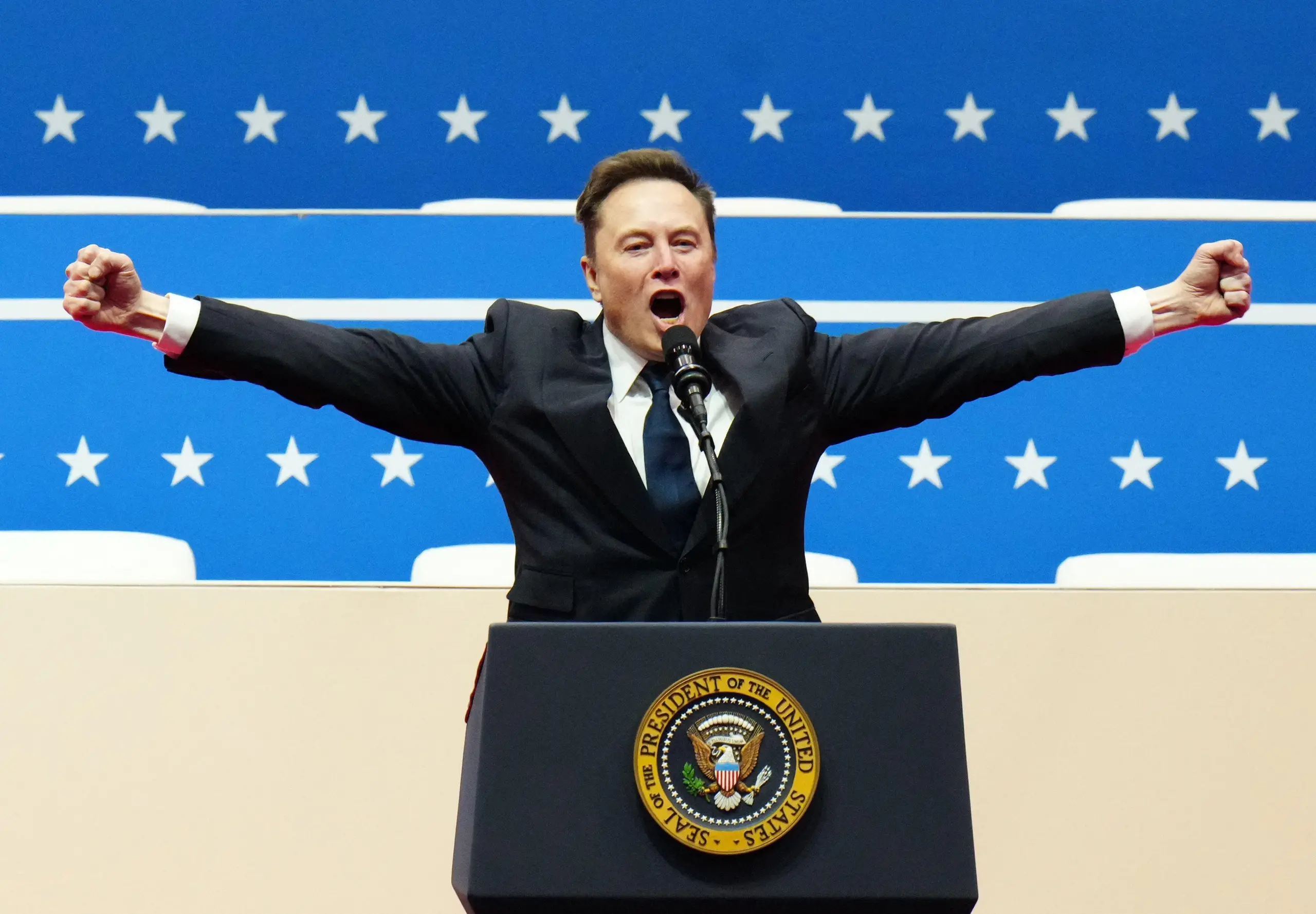 A still image from the documentary Musk.