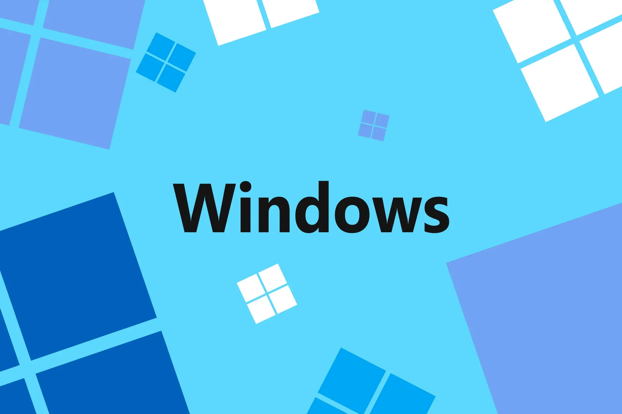 The Microsoft Windows logo on an illustrated background.