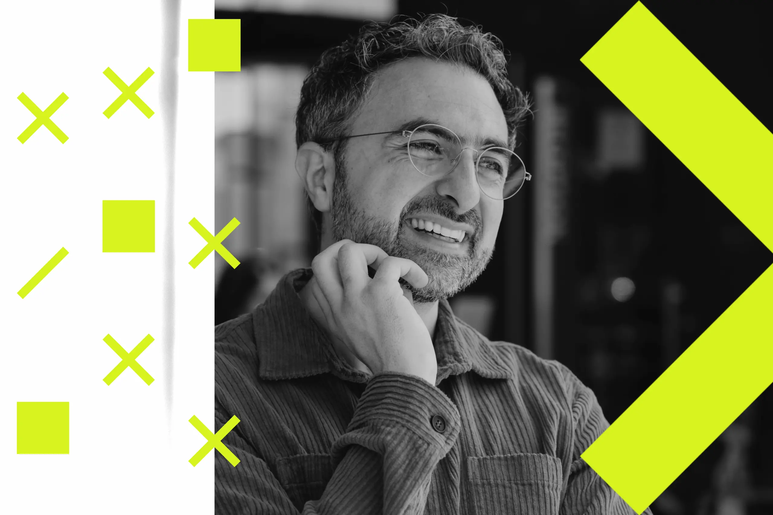 A photo illustration of Microsoft AI CEO Mustafa Suleyman.