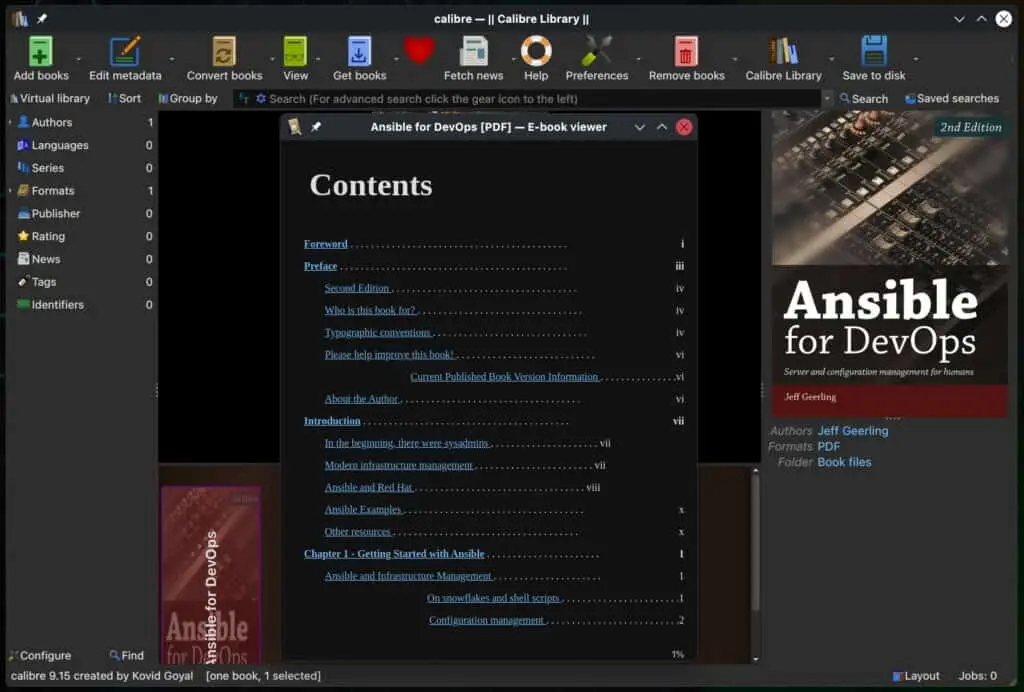 Calibre 9.15 E-Book Manager