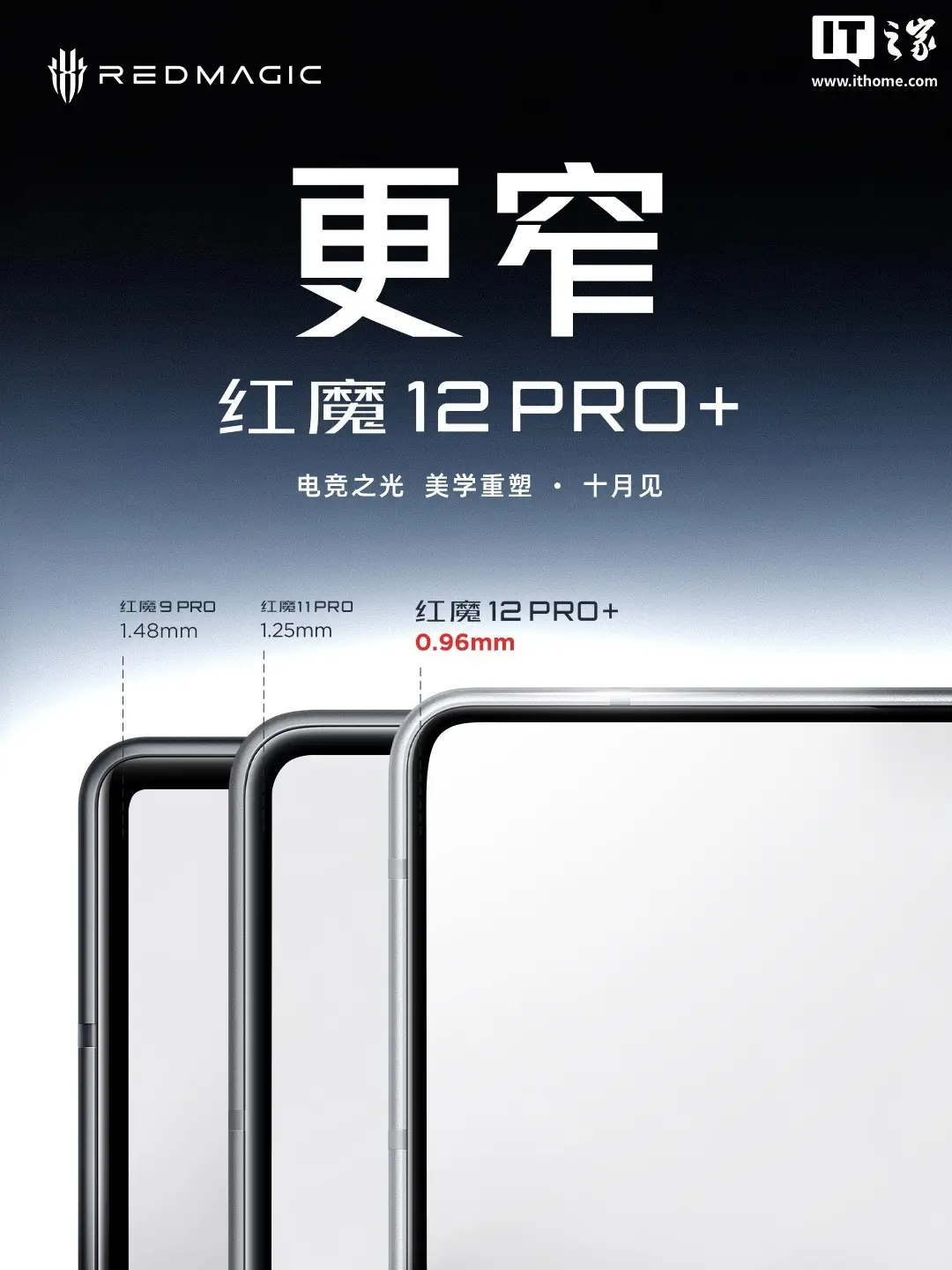 红魔 12 Pro+ 新机亮相:号称“迄今为止手感最好的红魔旗舰”,10 月见