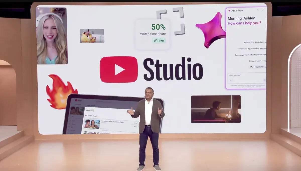 YouTube为创作者推出AI创意与缩略图工具