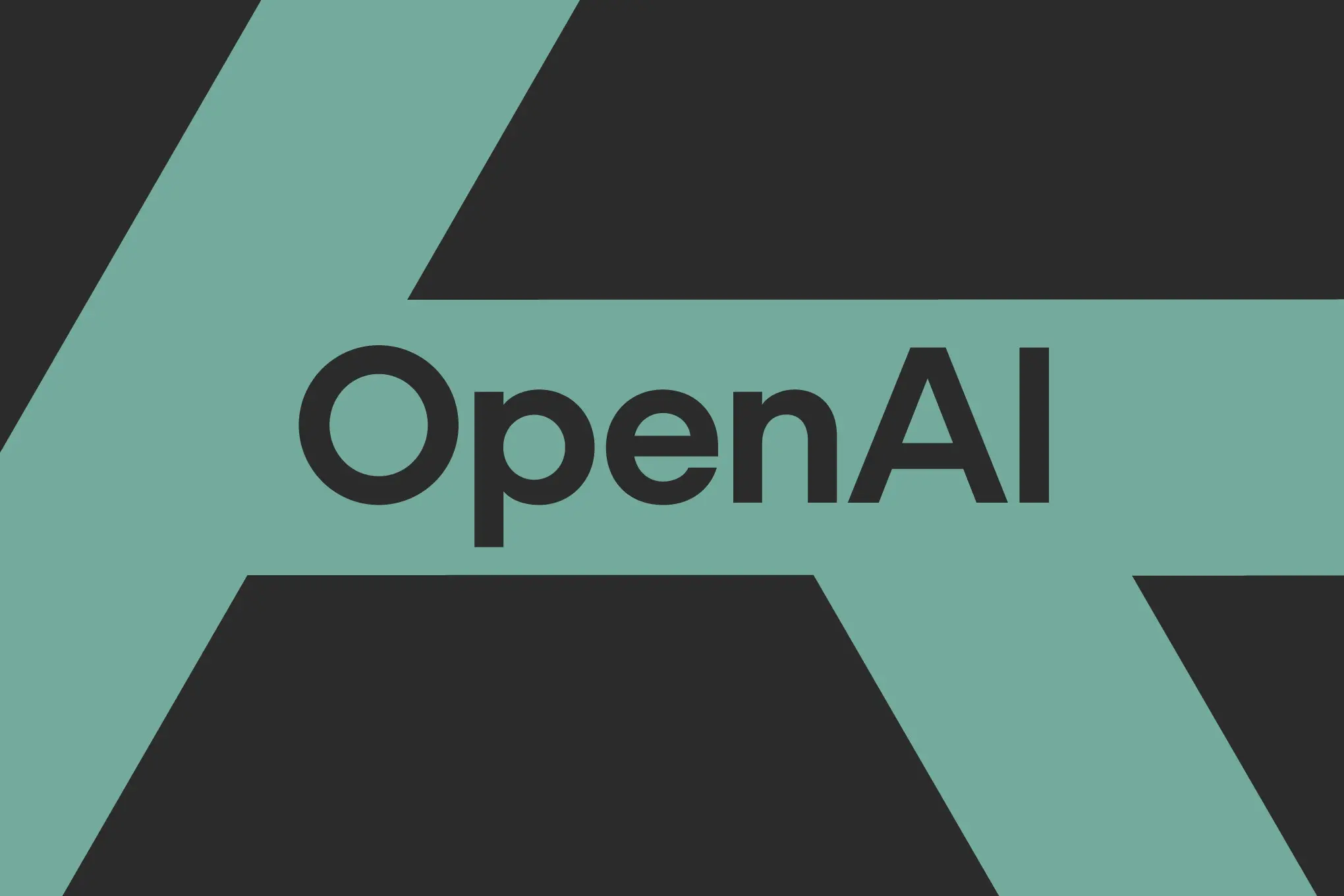 Vector illustration of the Open AI logo.