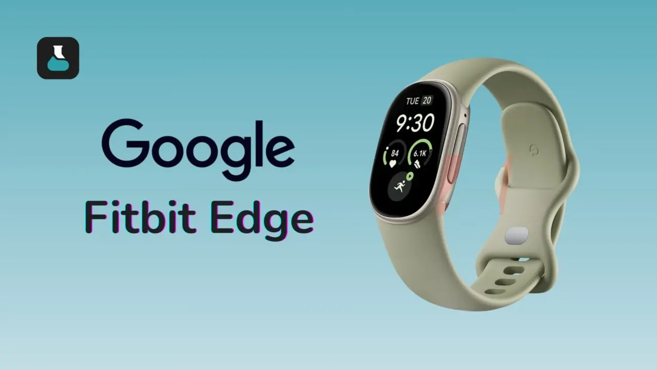 Image d'illustration montrant un visuel du Google Fitbit Edge en coloris vert olive.