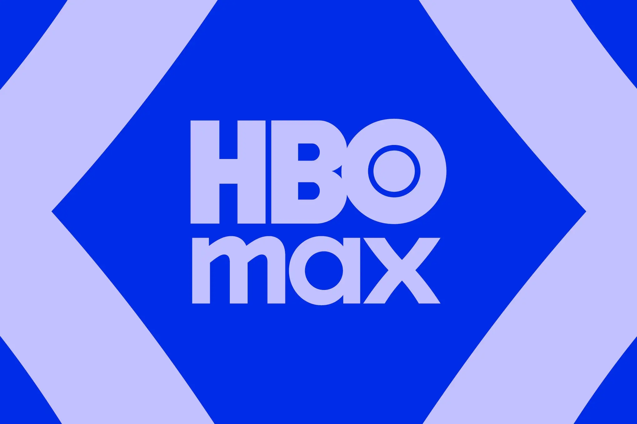 HBO Max logo on a purple background.