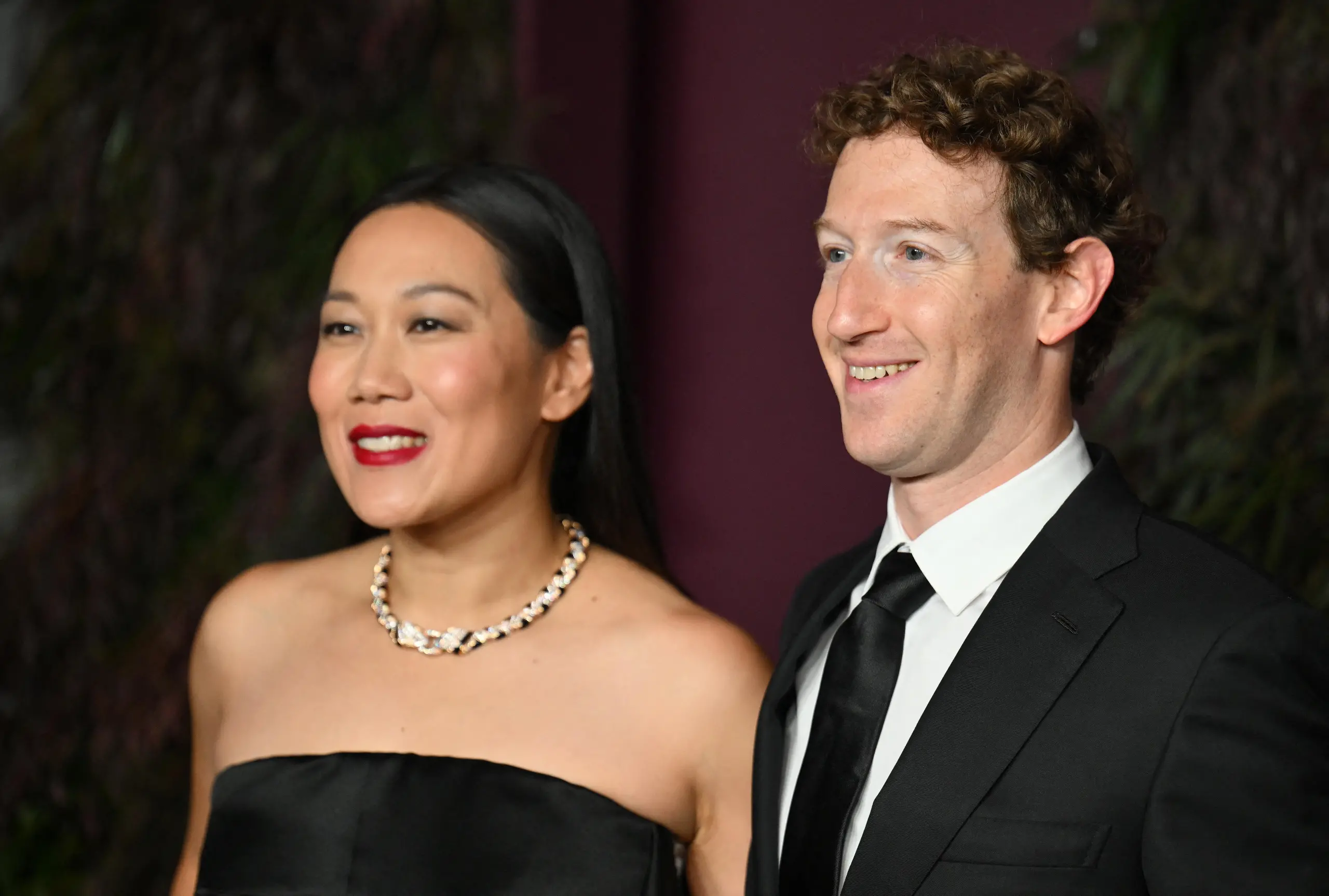 A photo of Mark Zuckerberg and Priscilla Chan