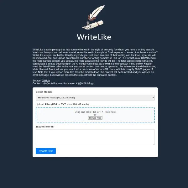 Writelike