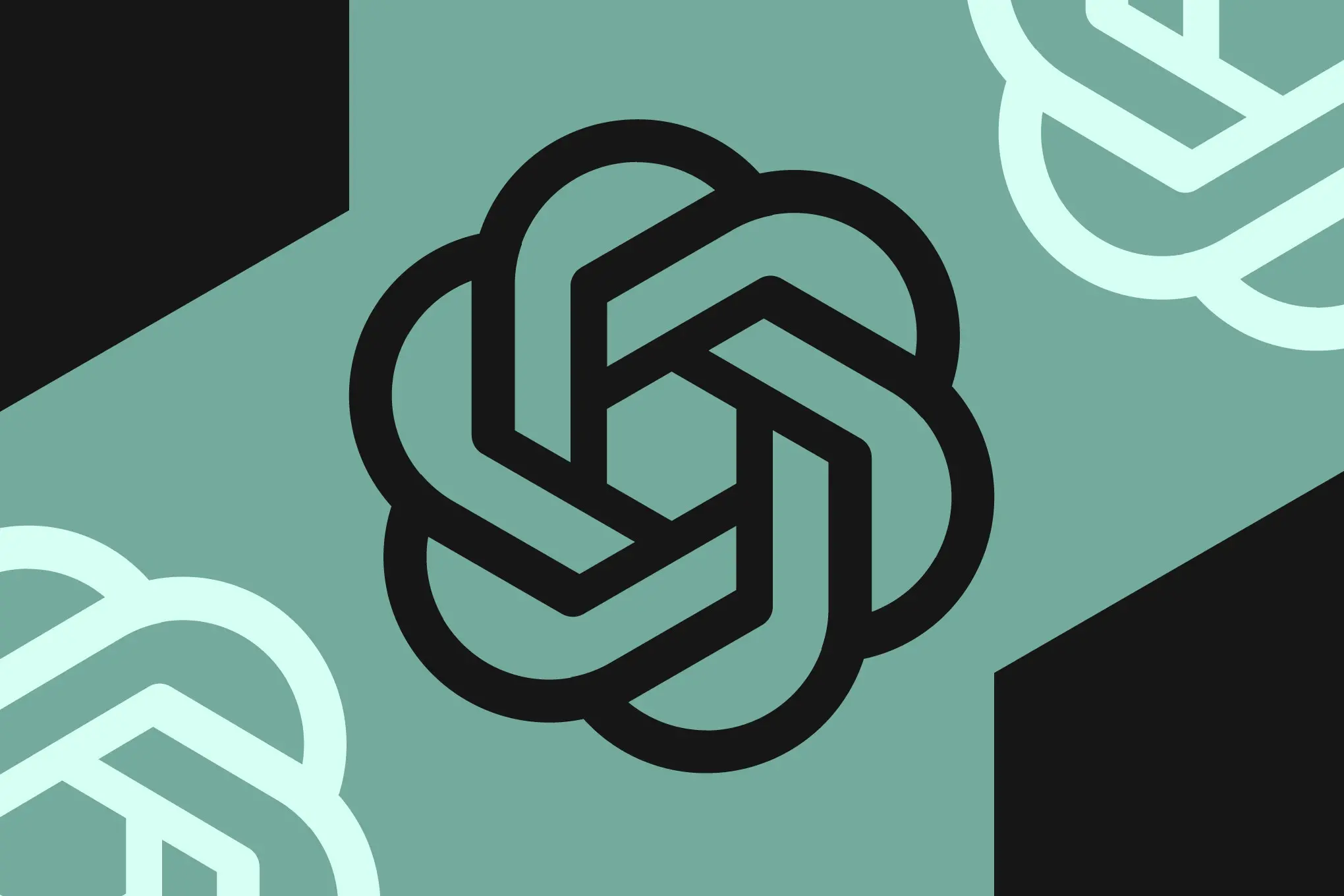 Illustration of OpenAI logo.