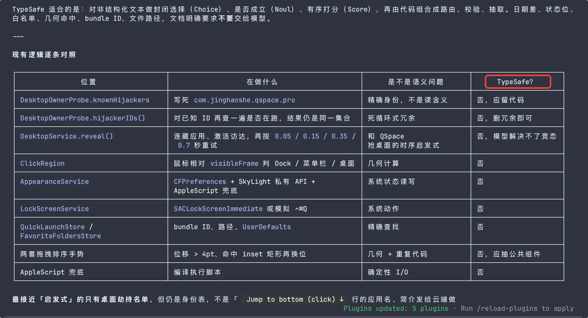 TypeSafe 逐条对照项目中的逻辑