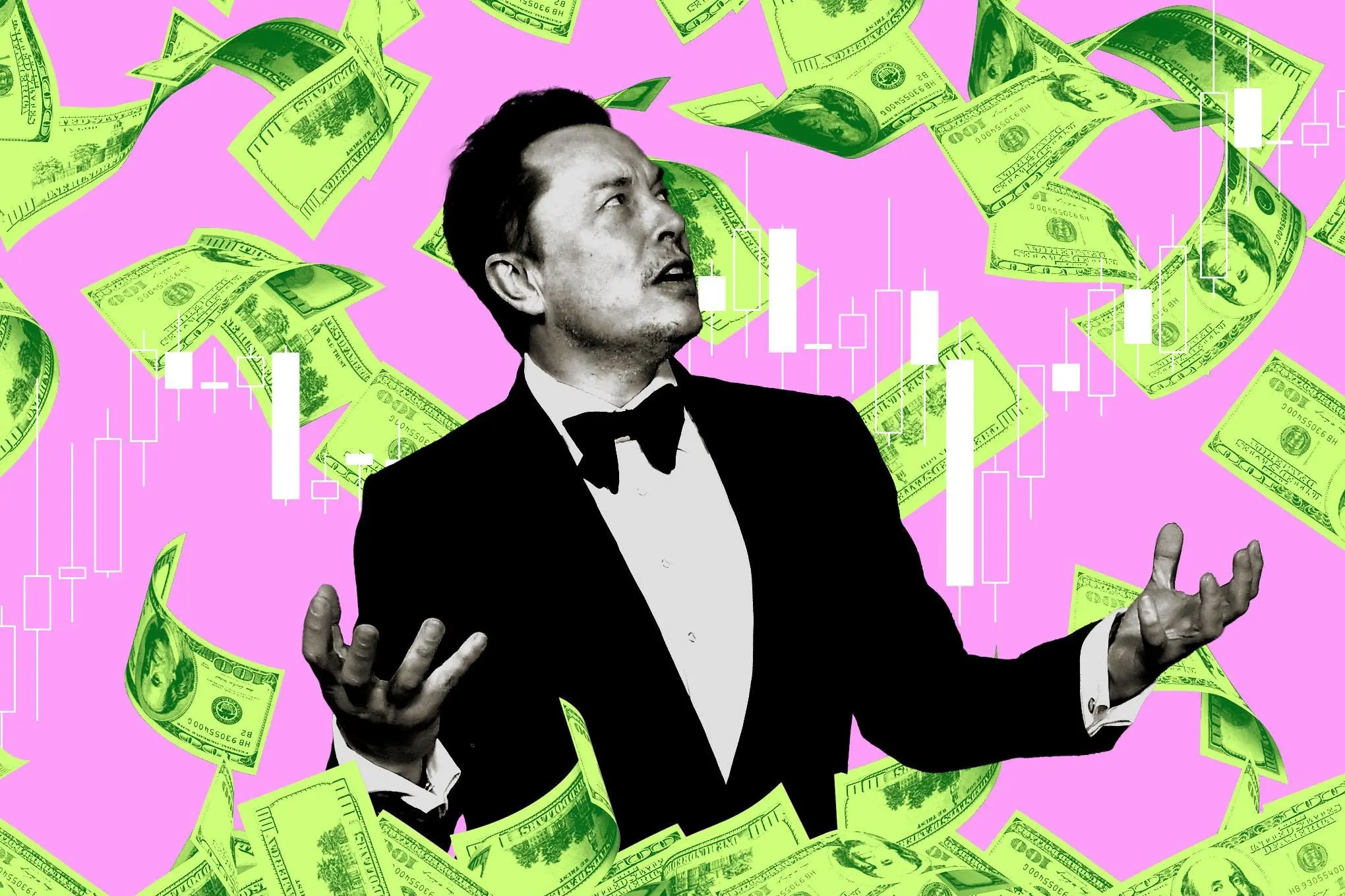 Elon Musk with money.