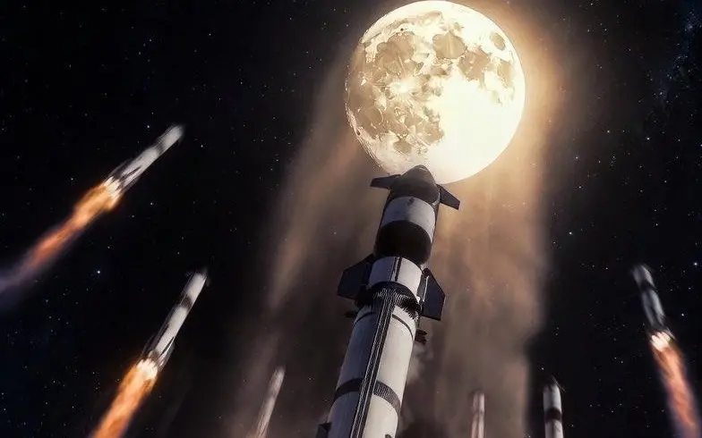 星舰登月需要发射22次?马斯克:胡扯,最多8次搞定
