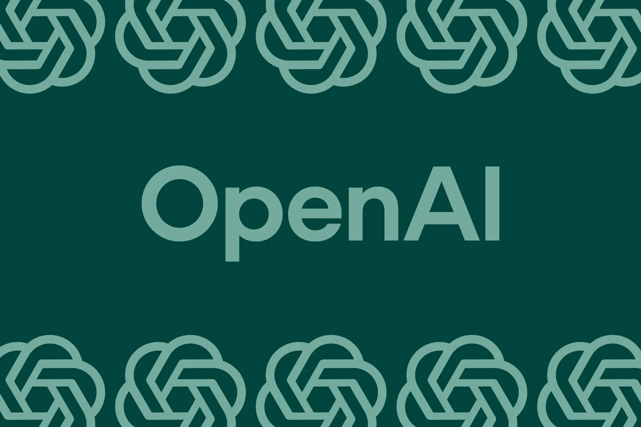 Vector illustration of the Open AI logo.