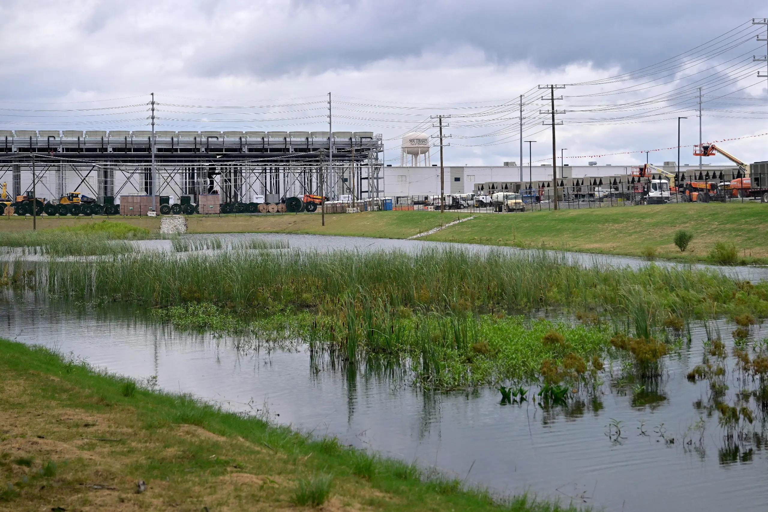 A photo of xAI’s Southaven, Mississippi data center