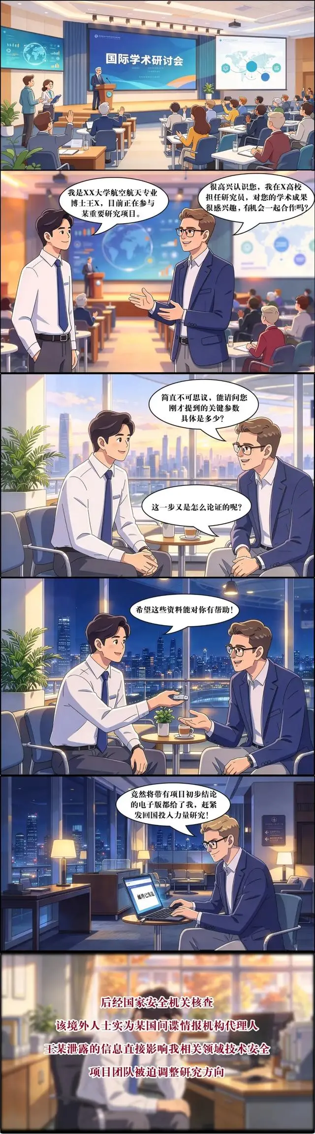 航空航天博士为展现成果向间谍泄密