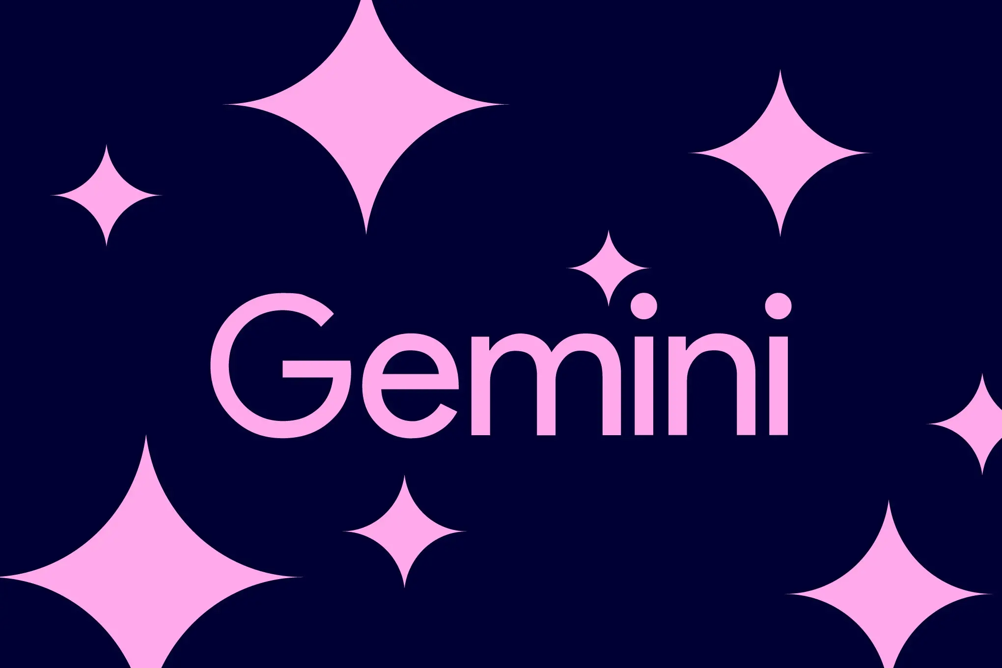 An image showing the Gemini logo on a dark blue background