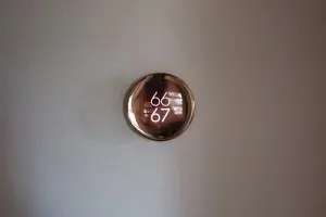 A photo of the Nest Learning Thermostat
