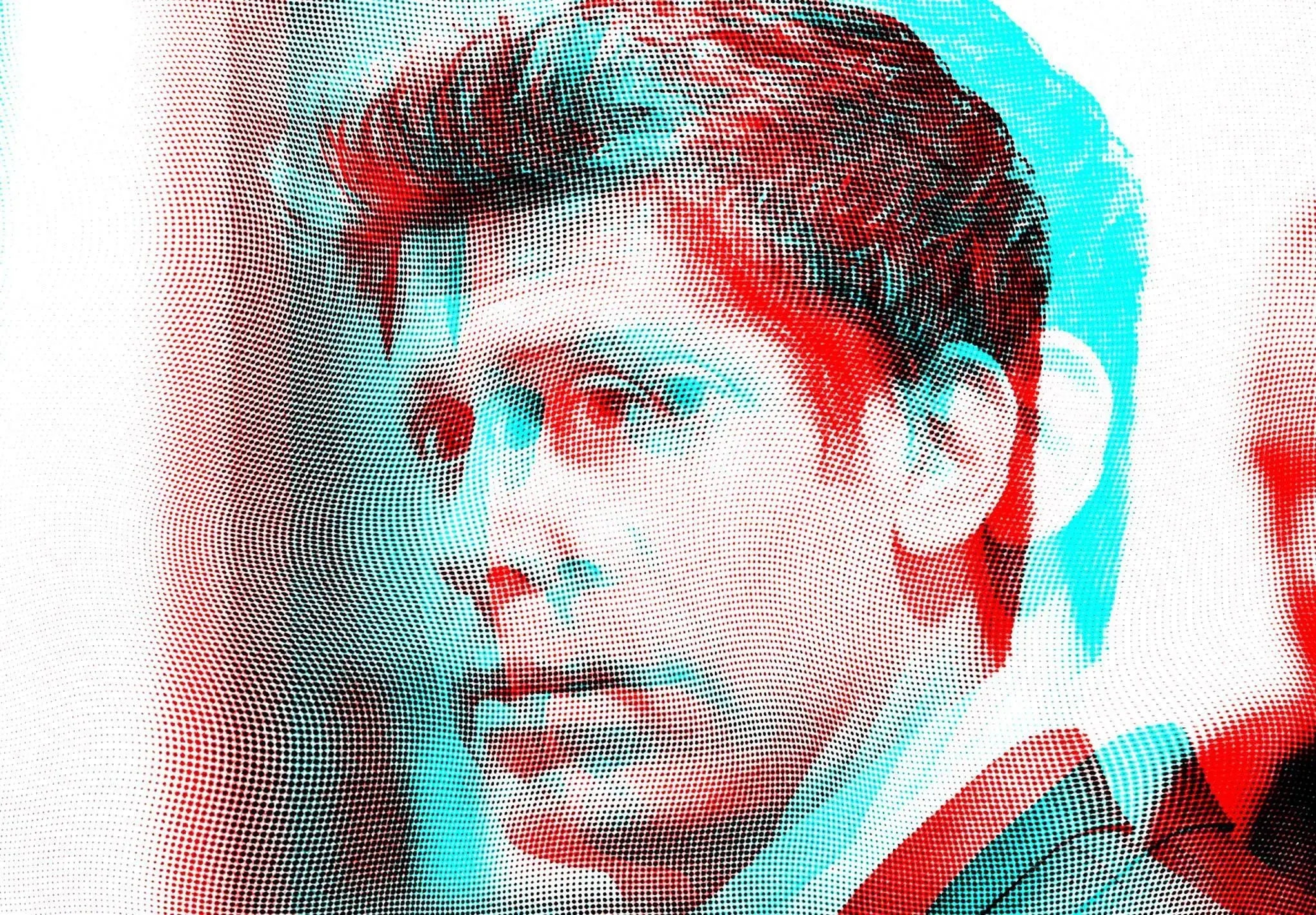 A stylized image of OpenAI CEO Sam Altman.